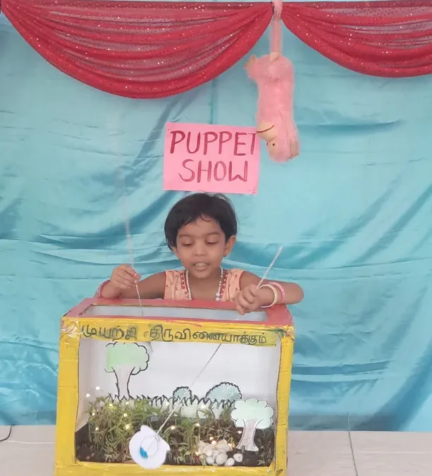 Puppet Show Extravaganza: UKG Kids Shine in Storytelling!