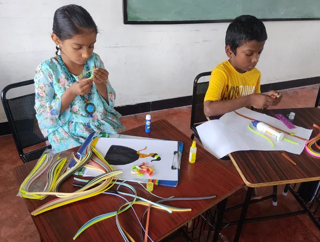 Grade 4 Quilling Art 1_result Amazing quilling designs by 4th graders, at the best CBSE school in Salem.