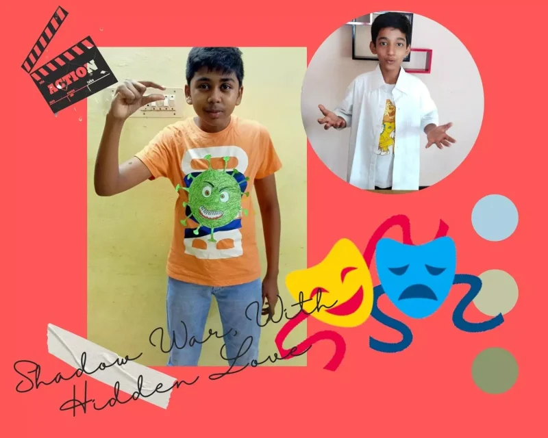 role play 2 Grade 8 student in doctor attire for role play contest at Vidhya Peetham i-School, Salem.