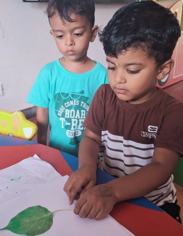 Pre-KG children participating in Peepal Tree Adventure at Salem's best school