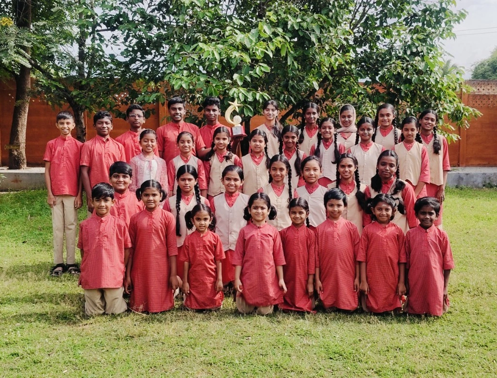 Ramakrishna Math National Youth Day Competition winners at school